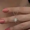 Gümüş Kutup Yıldızı Kadın Kolye