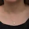 Gümüş Minimal Kar Tanesi Kadın Kolye