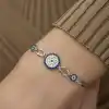 ​Gümüş Nazar Boncuklu Bileklik