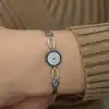​Gümüş Nazar Boncuklu Bileklik
