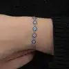 ​Gümüş Nazar Boncuklu Kadın Bileklik