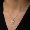 Gümüş Nazarlı Göz Kolye