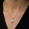 Gümüş Nazarlı Göz Kolye