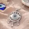 Gümüş Nazarlı Göz Kolye