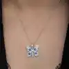 Gümüş Nazarlı Kelebek Kadın Kolye