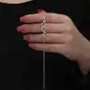 Gümüş Nazarlı Melek Kanadı Kadın Bileklik
