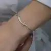 Gümüş Nazarlı Zülfikar Kılıcı Kadın Bileklik