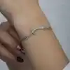 Gümüş Nazarlı Zülfikar Kılıcı Kadın Bileklik