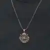 Gümüş Oksitli Pusula Erkek Kolye