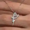 Gümüş Peri Kızı Kadın Kolye