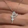 Gümüş Peri Kızı Kadın Kolye