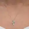 Gümüş Peri Kızı Kadın Kolye