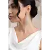 Gümüş Renk Zirkon Taşlı Kadın Abiye Küpe