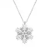 Gümüş Rodyum Kar Tanesi Bayan Kolye