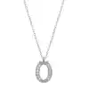 Gümüş Rodyum Ö Harfi Kadın Kolye