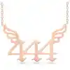 Gümüş Rose 444 Melek Sayısı Kadın Kolye