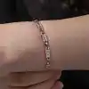 Gümüş Rose Baget Taşlı Kadın Bileklik
