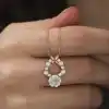 Gümüş Rose Bahar Çiçeği Kolye