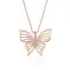 ​Gümüş Rose Bahar Kelebeği Bayan Kolye