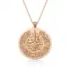 ​Gümüş Rose Felak Suresi Bayan Kolye
