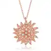 Gümüş Rose Güneş Kadın Kolye