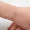 Gümüş Rose Kalp Kadın Bileklik