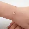 Gümüş Rose Kalp Kadın Bileklik