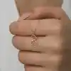 Gümüş Rose Kedi Kadın Kolye