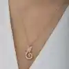 Gümüş Rose Kedi Kadın Kolye