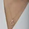 Gümüş Rose Kedi Kadın Kolye