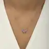 Gümüş Rose Minimal Kelebek Bayan Kolye
