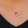 Gümüş Rose Sonsuz Gül Bayan Kolye