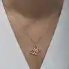 Gümüş Rose Sonsuzluk Kelebek Kadın Kolye