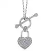 Gümüş Sallantılı Kalp Kadın Kolye