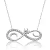 Gümüş Sonsuz Aşk Bayan Kolye