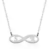 Gümüş Sonsuzluk Harf Kolye