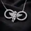 Gümüş Sonsuzluk Melek Bayan Kolye