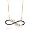 Gümüş Su Yolu Sonsuzluk Bayan Kolye