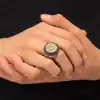 Gümüş Süleyman Mührü Erkek Yüzük