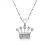Gümüş Taç Bayan Kolye