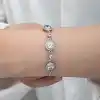 Gümüş Tektaş Kadın Bileklik