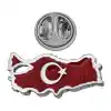 Gümüş Türkiye Haritası Rozet