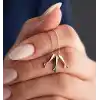 Gümüş Üç Renkli Balık Figürlü Kadın Kolye