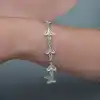 Gümüş Üç Yaprak Telkari Kadın Bileklik
