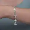 Gümüş Üç Yaprak Telkari Kadın Bileklik