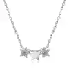 Gümüş Üç Yıldız Kolye