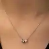 Gümüş Üç Yıldız Kolye