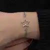 Gümüş Yıldız Nazarlı Kadın Bileklik