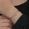 Gümüş Yıldız Nazarlı Kadın Bileklik
