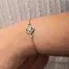 Gümüş Yonca Baget Taşlı Kadın Bileklik